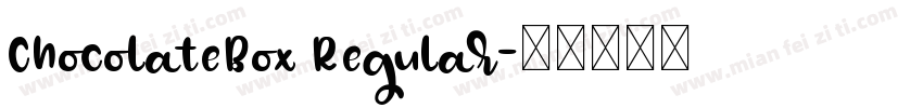 ChocolateBox Regular字体转换